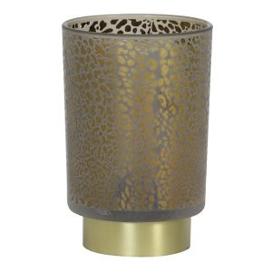 Tafellamp panter grijs led