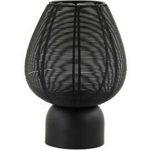 Theelicht Suneko mat zwart 17x20