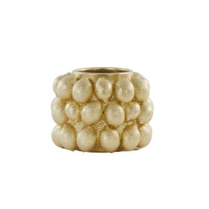 Vaas deco Lemon 17.5 x 14 goud
